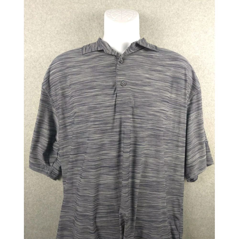 Footjoy Men's Shirt Polo Short Sleeve XL Heather Gray